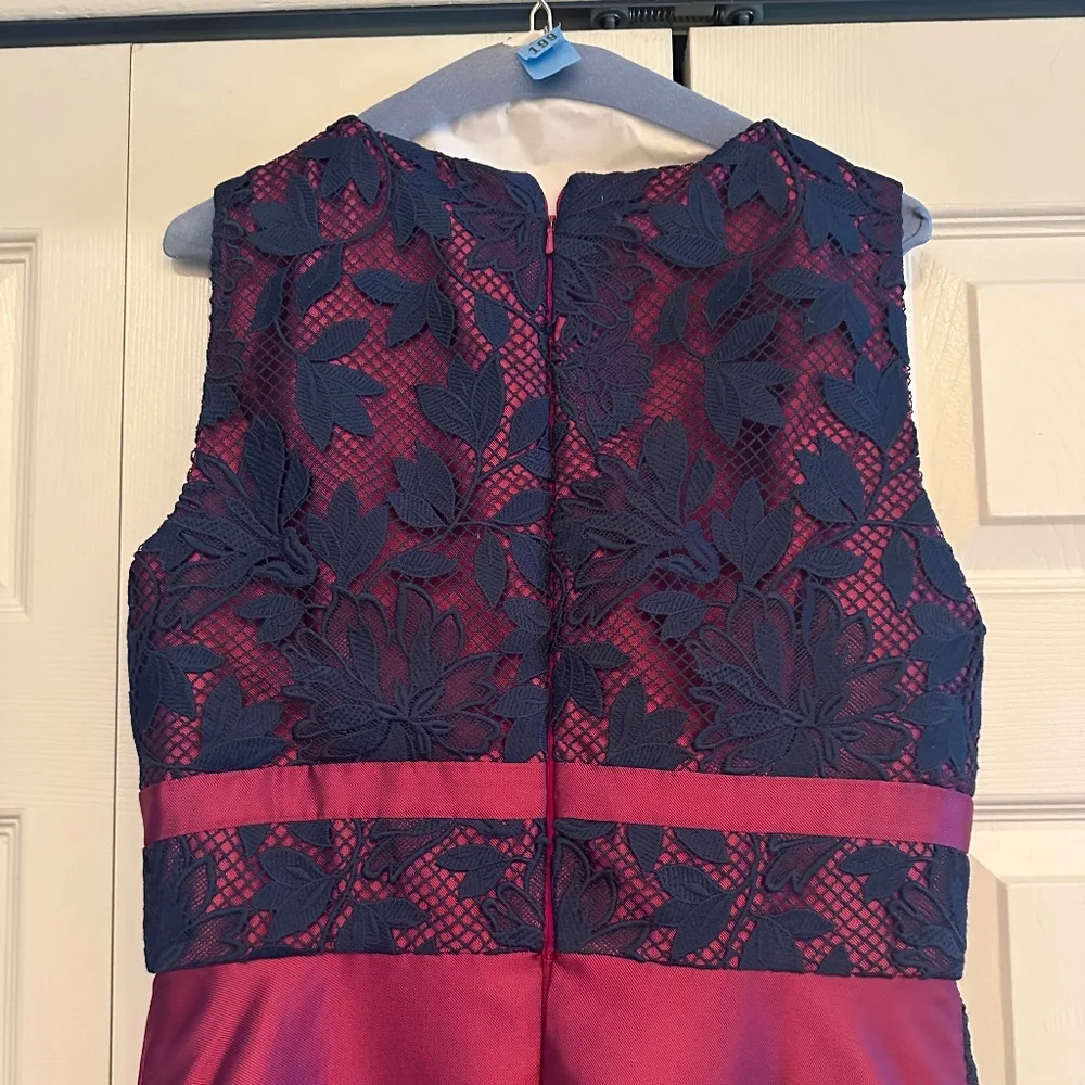 KAY UNGER TESSA LACE T-LENGTH DRESS - Picture 7 of 9